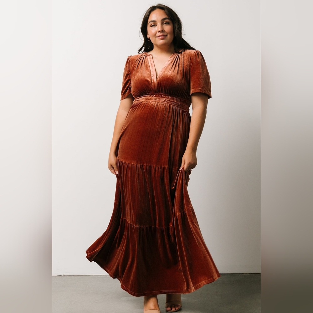 Baltic Born | NWOT Artemis Velvet Maxi Dress Size 1XL - Picture 4 of 11